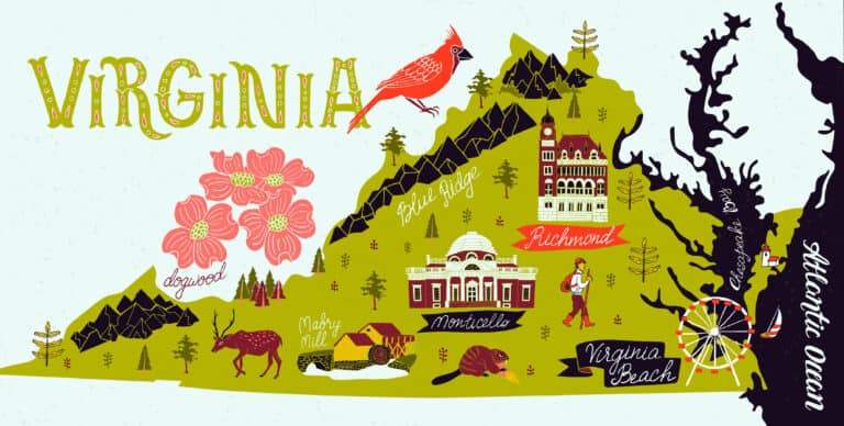 Map of Virginia