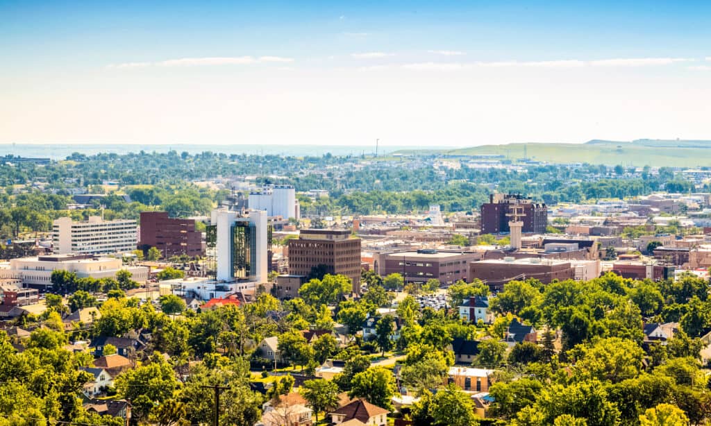 South Dakota, Rapid City, Downtown District, Urban Skyline, USA