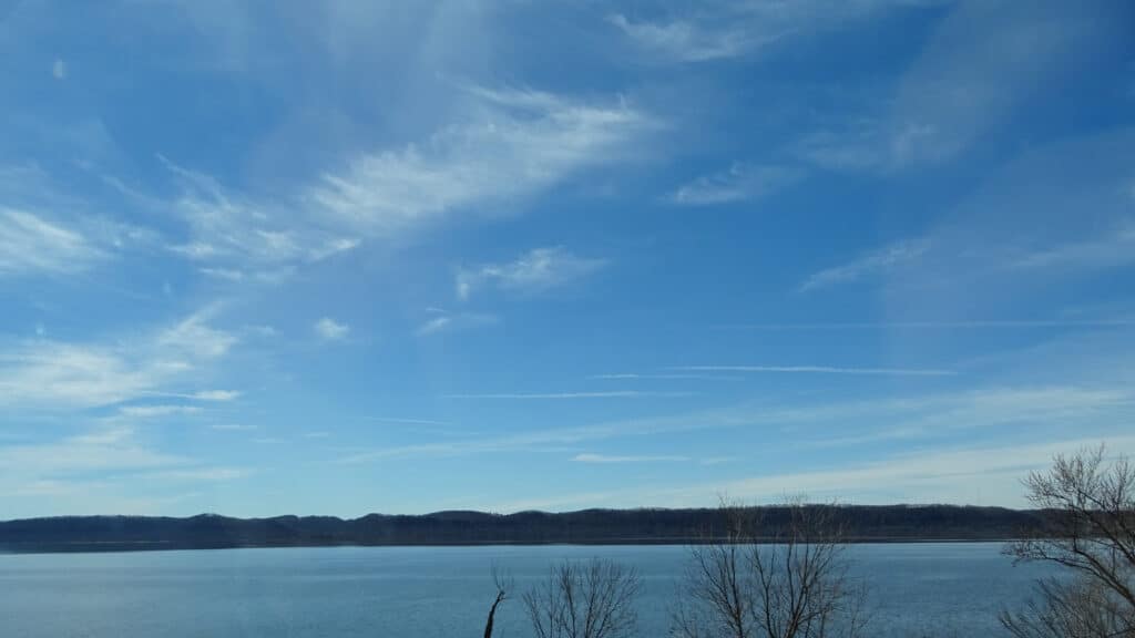 View of the Mississippi River near Ferryville, Wisconsin