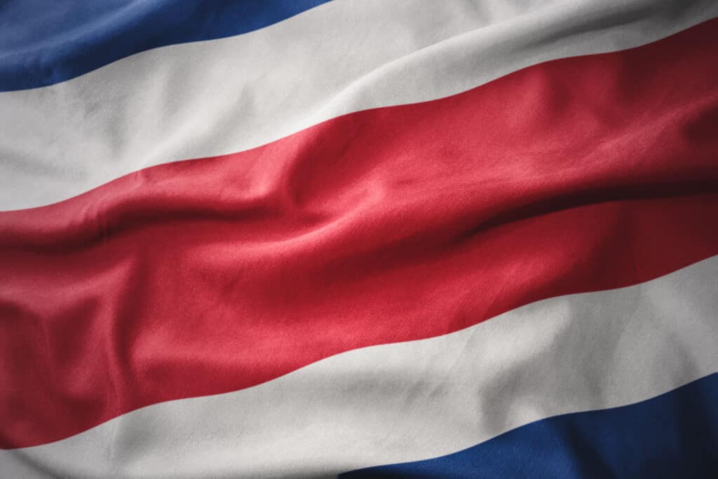 Flag of Costa Rica.