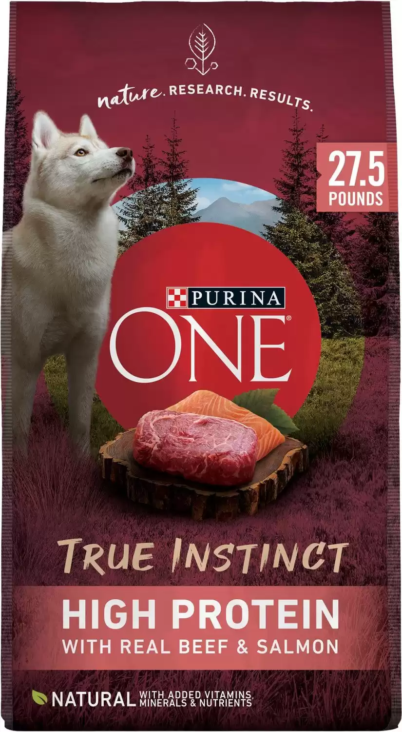 Purina ONE SmartBlend True Instinct Natural High Protein Adult Dry Dog Food