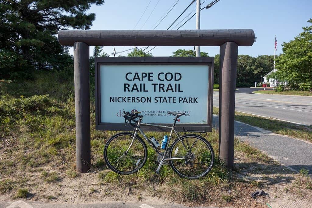 Cape Cod Rail Trail sign