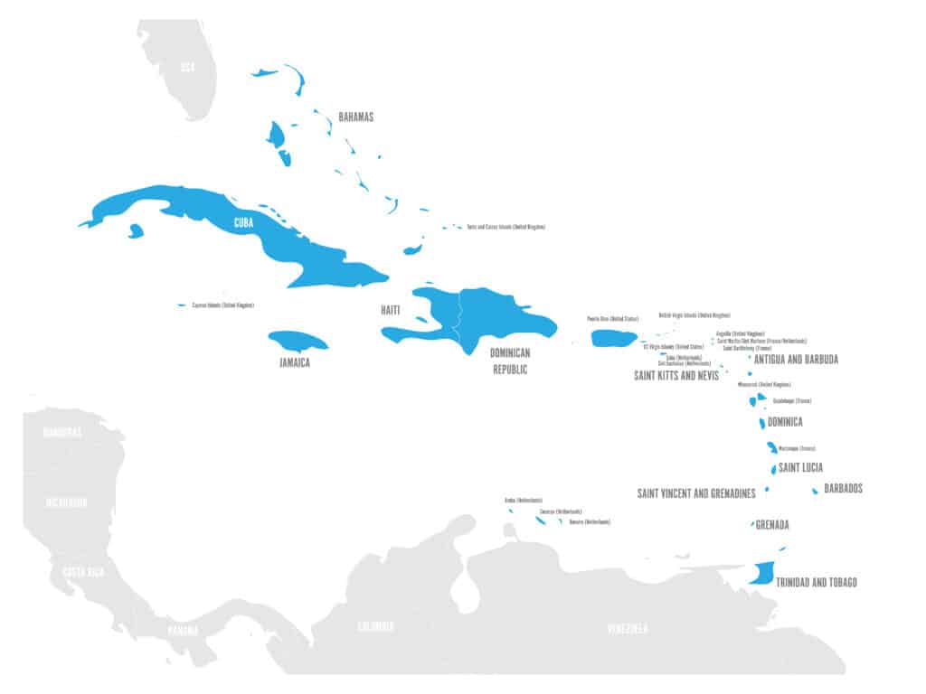 Carribean-Islands-Map