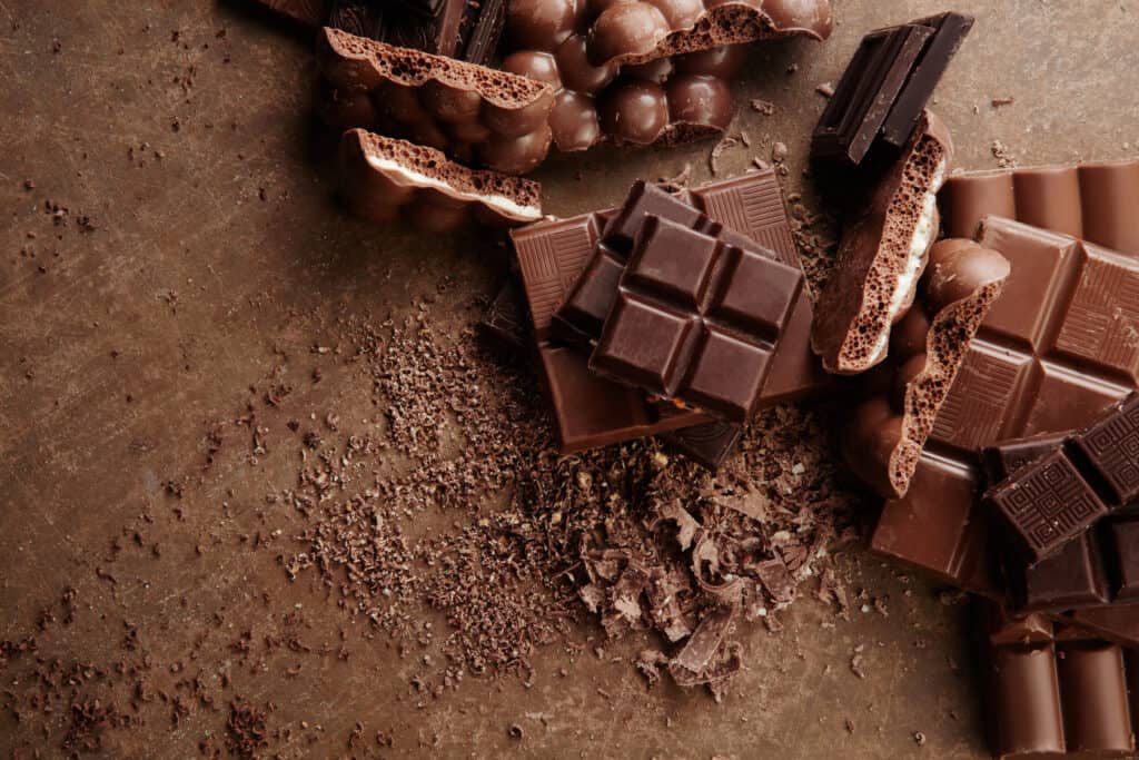 Différents types de chocolat