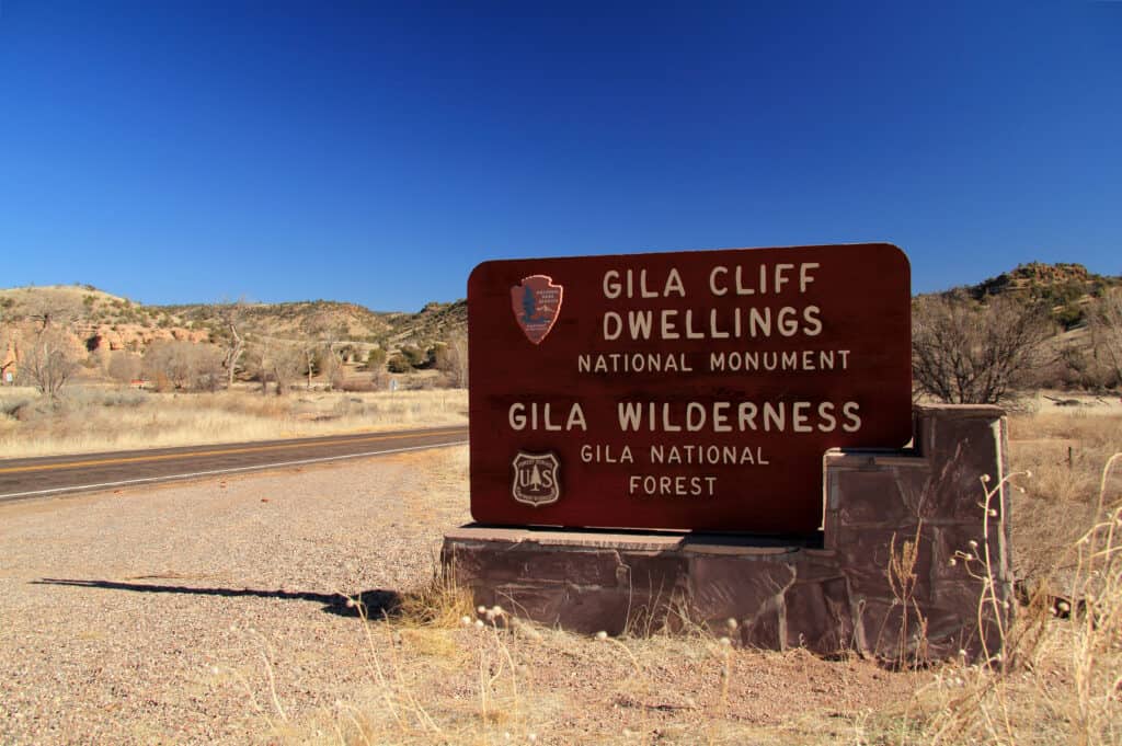 Gila Wilderness Sign