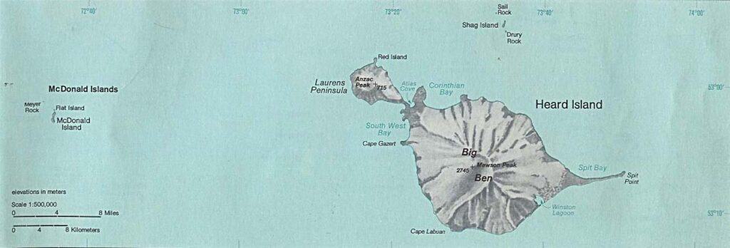 Australia's two active volcanoes.