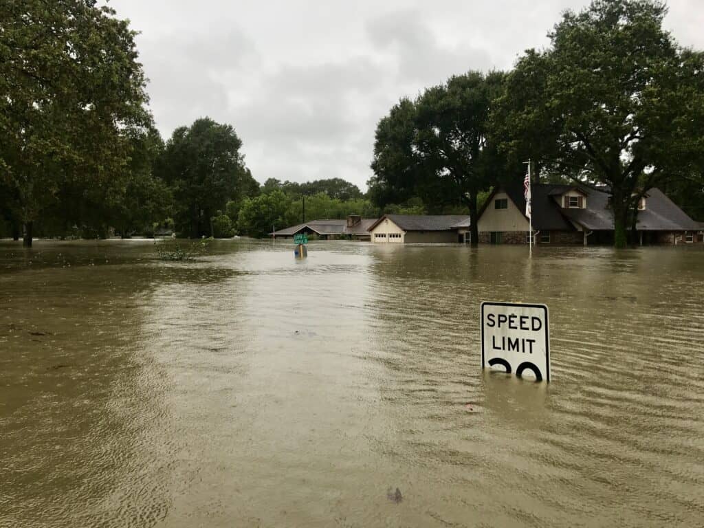 Flooding in Texas during Hurricane Harvey