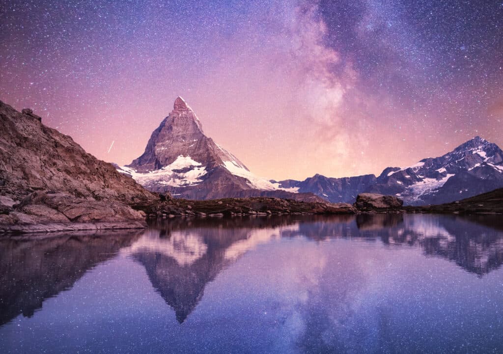 Matterhorn at night