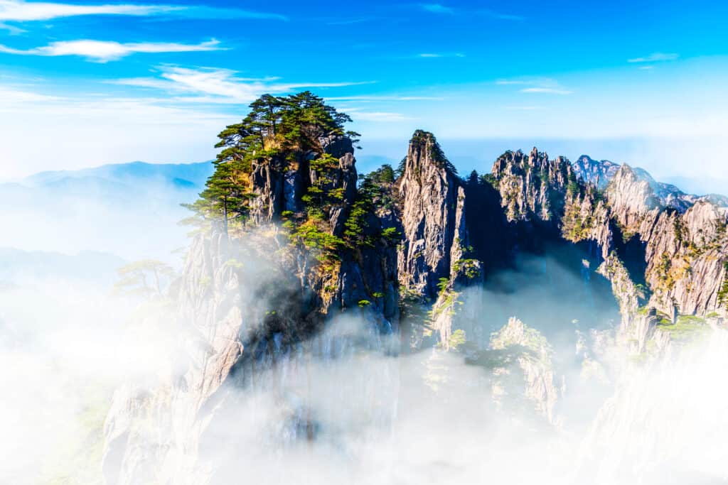 Mount HUangshan is a UNESCO World Heritage Site