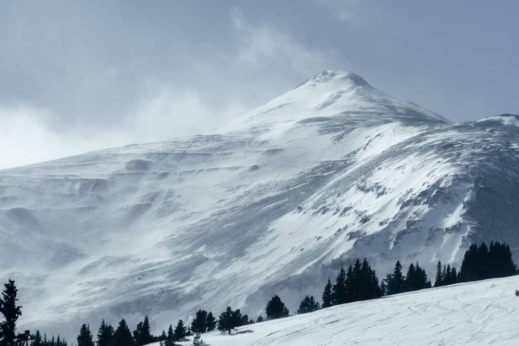 Mount Lincoln in winter