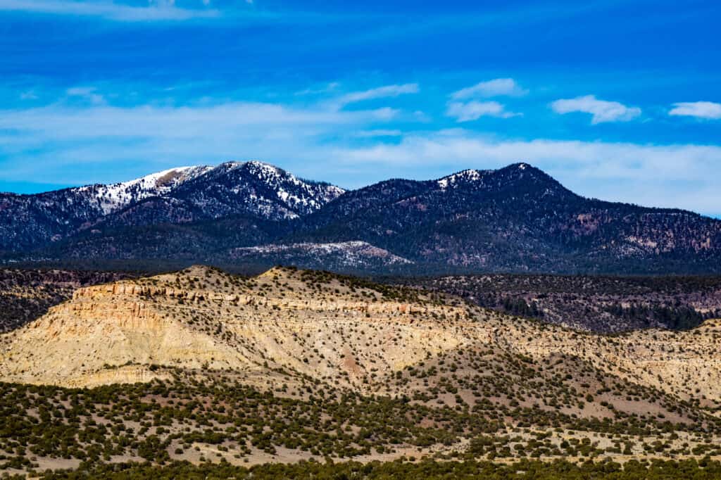 Mount Taylor from Cubero, New Mexico