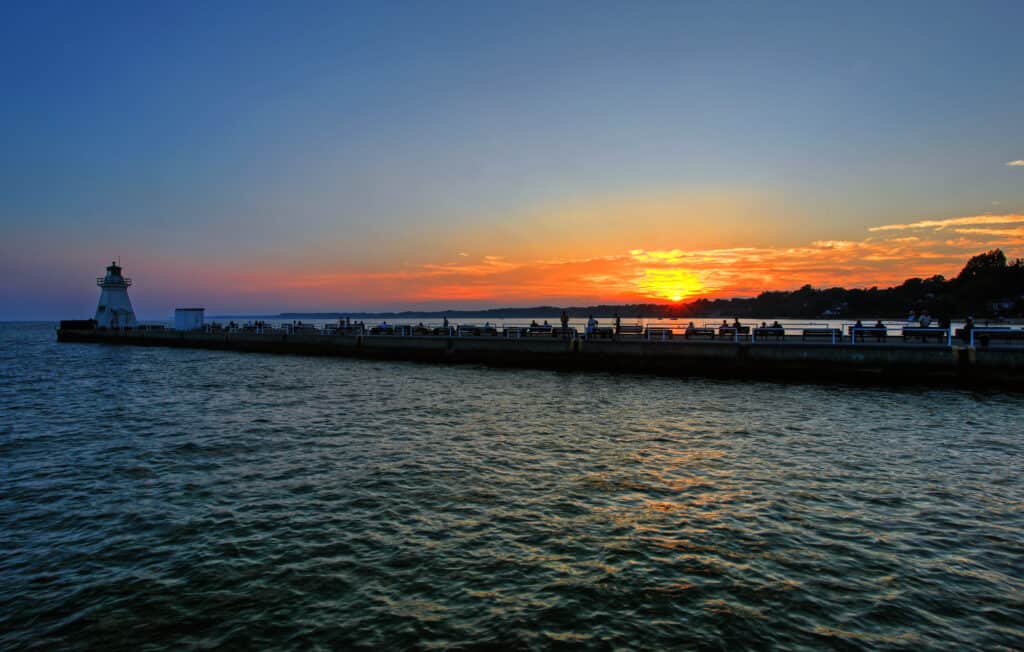 Sunset over Lake Erie