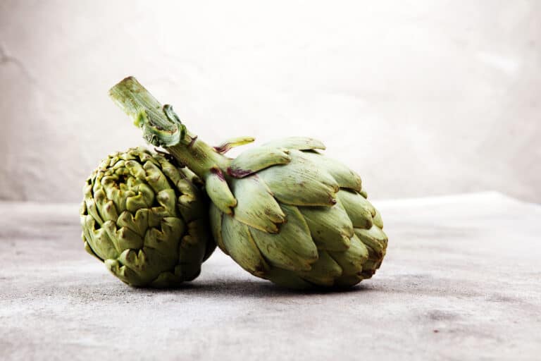 Two artichokes