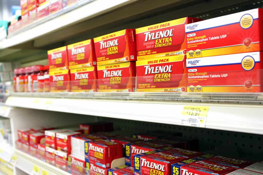 Tylenol in pharmacy
