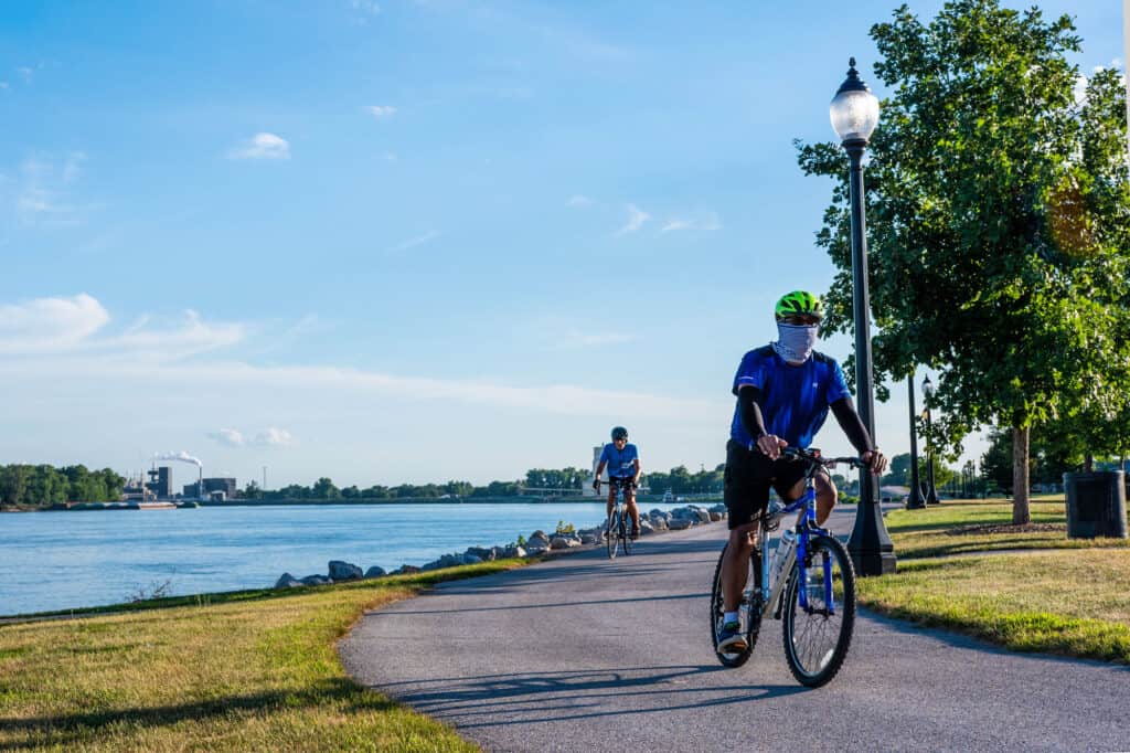Iowa, Cycling, Footpath, Mississippi River