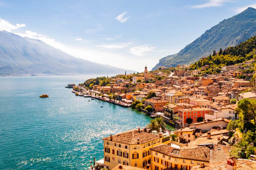 Italian city along the edge of Lake Garda.
