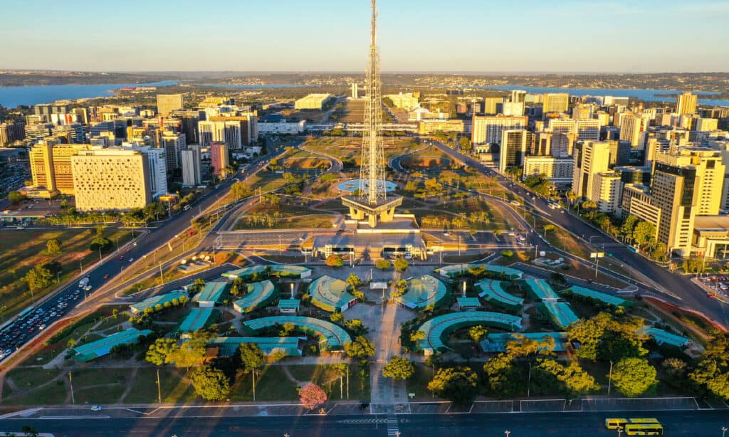 Brasilia, Tower, Aerial View, Brazil, Downtown District