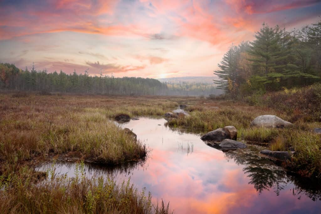 Best spots for leaf peeping in Maine - Baxter State Park