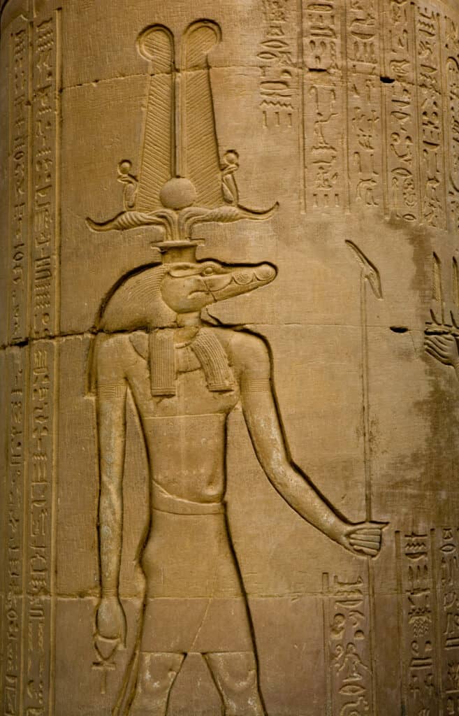 Kom Ombo, crocodile God Sobek, Egypt