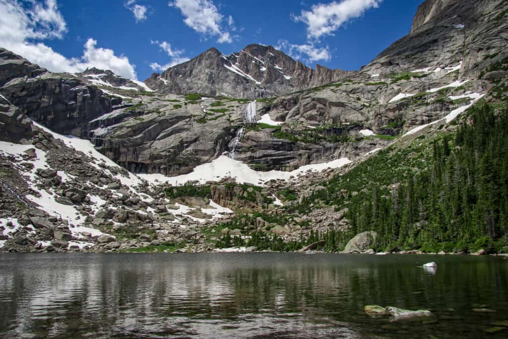 Lac noir, parc national des montagnes Rocheuses, Colorado