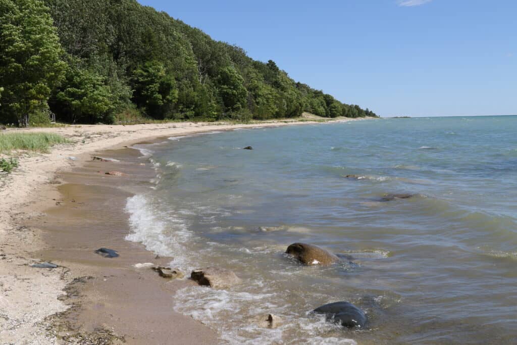 Beaver Island on the shore of Lake Michigan