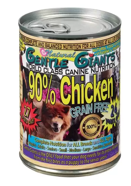 Gentle Giants 90% Chicken Grain-Free Wet Dog Food