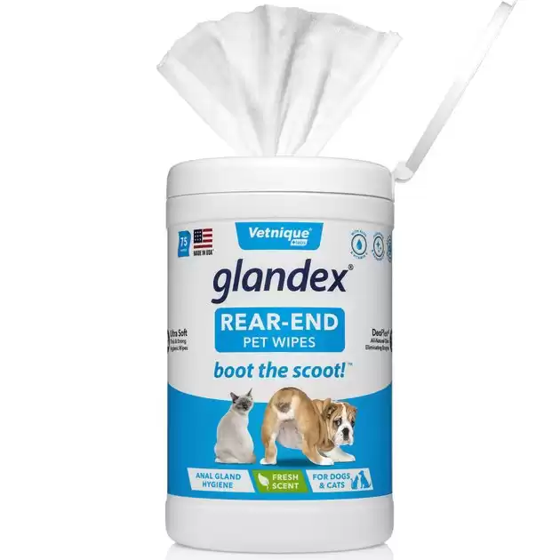 Vetnique Labs Glandex Cleansing & Deodorizing Anal Gland Wipes