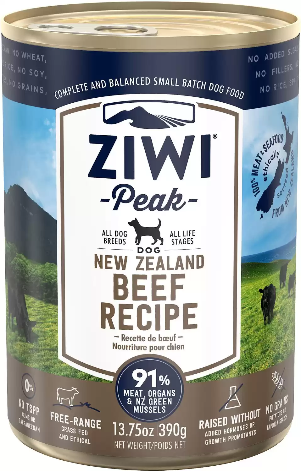 Ziwi Peak Beef Recipe Canned Dog Food