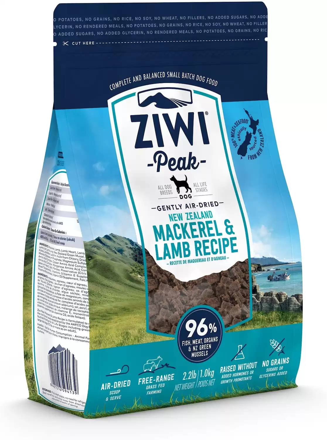 Ziwi Peak Mackerel & Lamb Grain-Free Air-Dried Dog Food