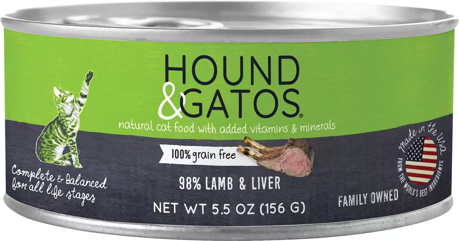 Hound & Gatos Lamb & Liver Formula Grain-Free Cat Food
