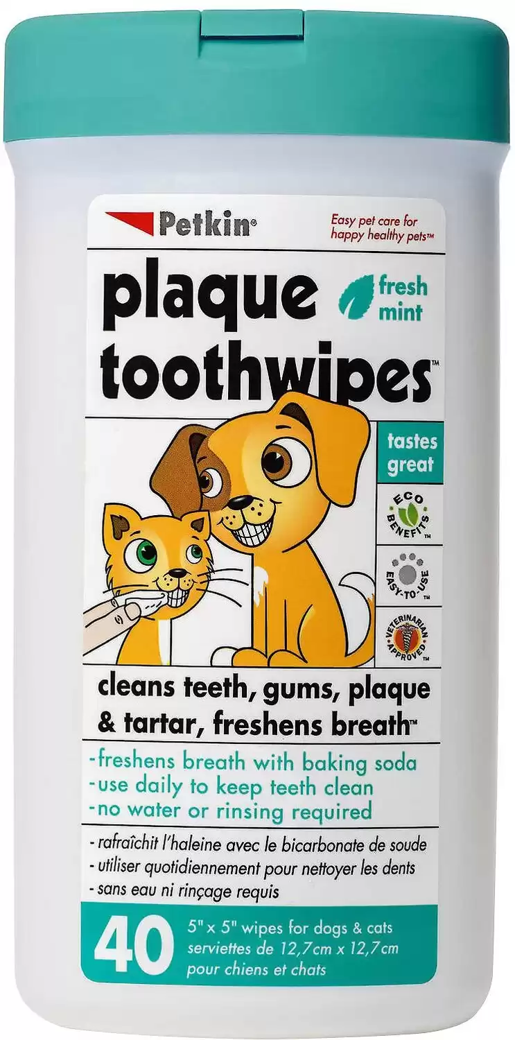 Petkin Plaque Pet Toothwipes
