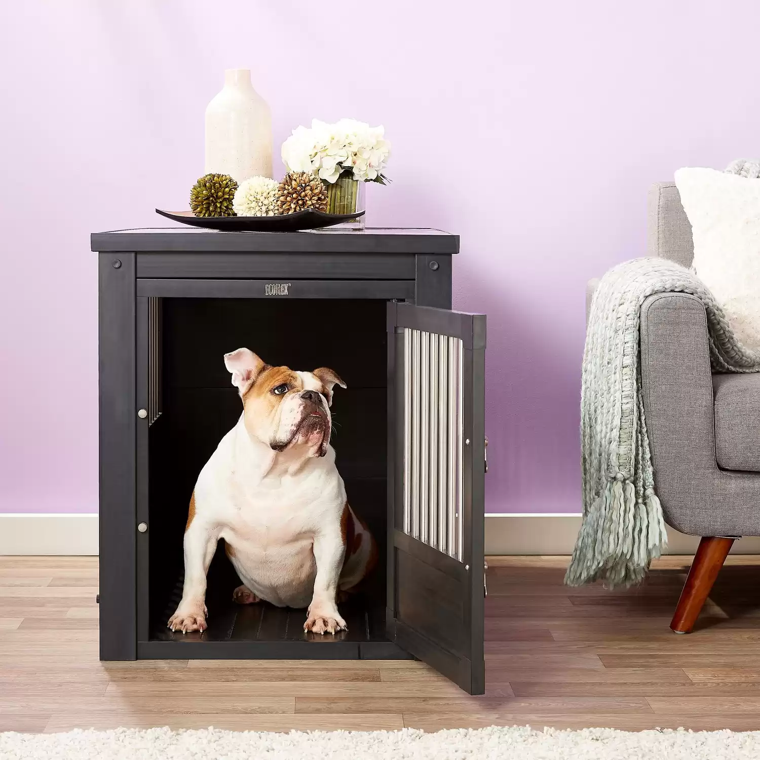 New Age Pet ecoFLEX Furniture Style Dog Crate & End Table