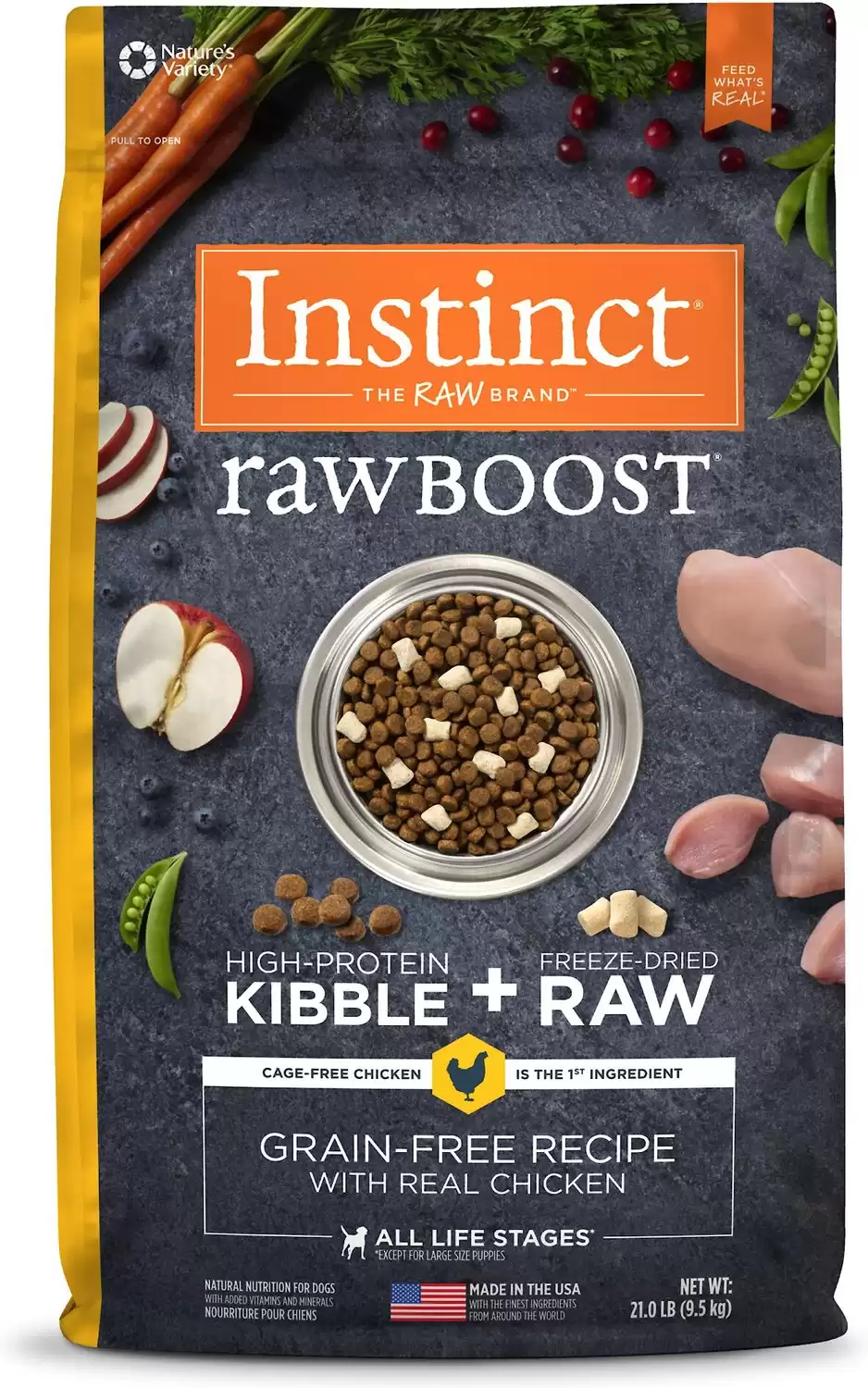 Instinct Raw Boost Grain Free Dry Dog Food Chicken Recipe