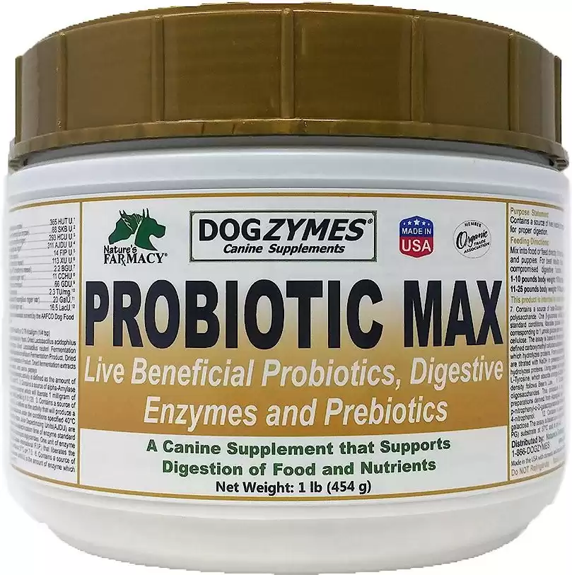 Nature's Farmacy Dogzymes Probiotic Max Dog Supplement