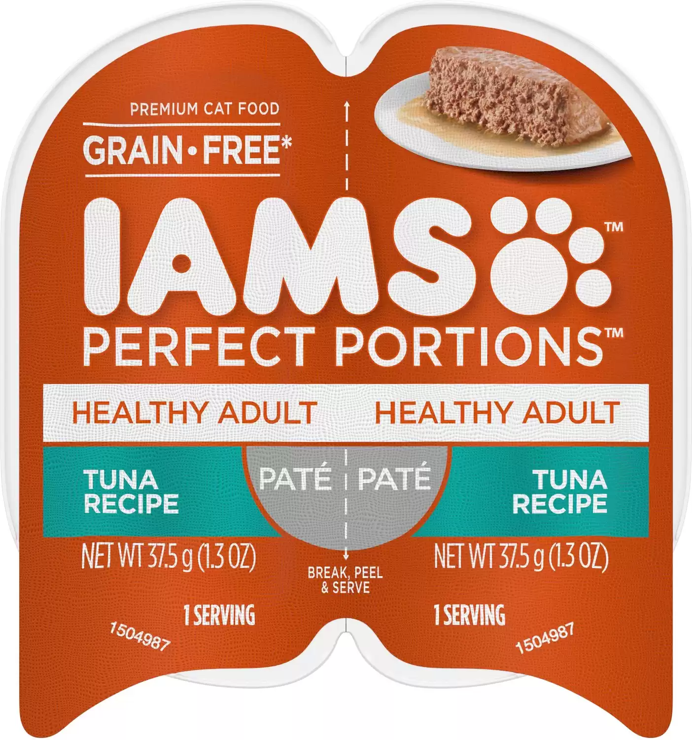 Iams Perfect Portions Healthy Adult Tuna Recipe Pate Grain-Free