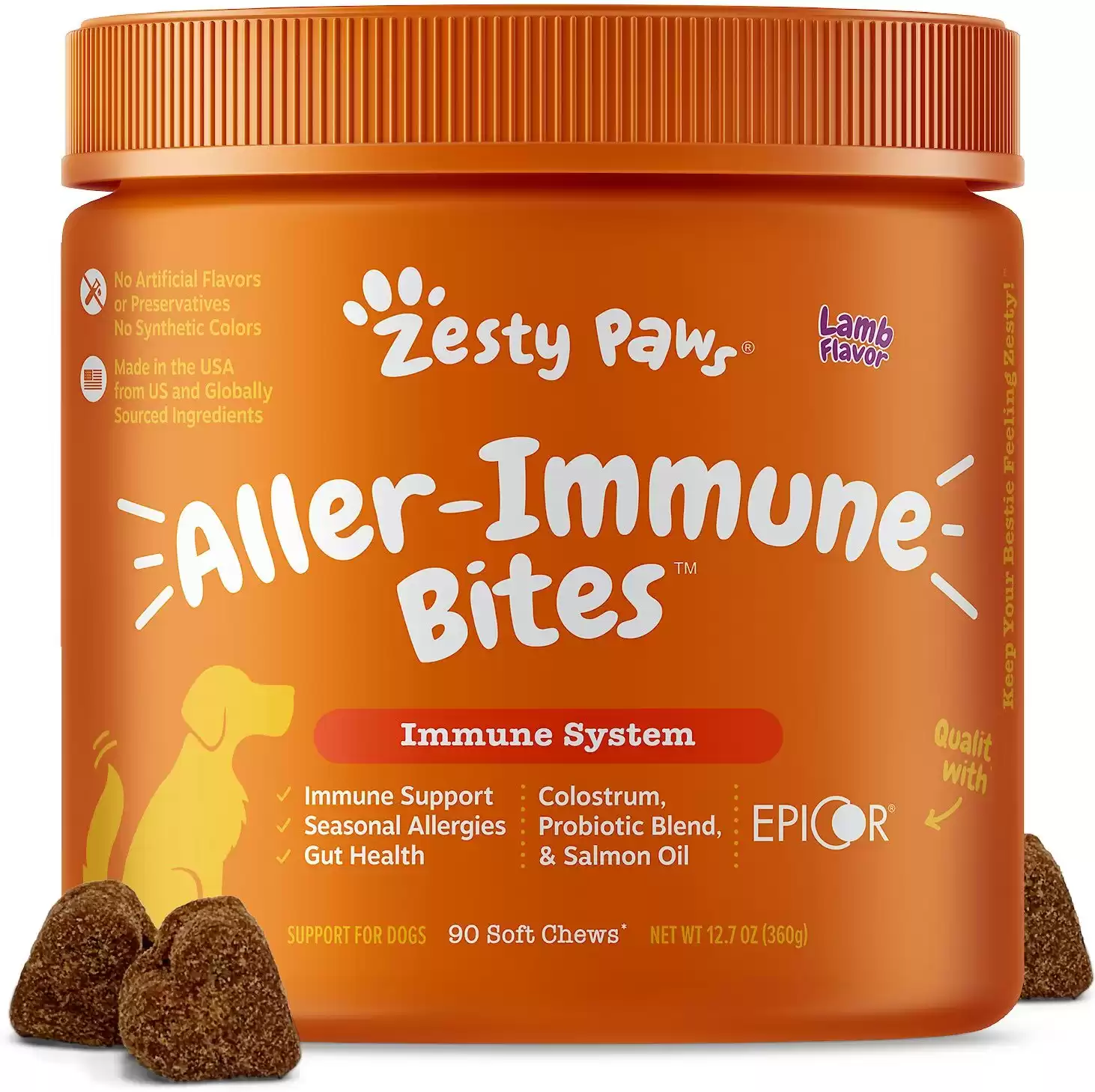 Zesty Paws Aller-Immune Bites Soft Chews Allergy & Immune Supplement