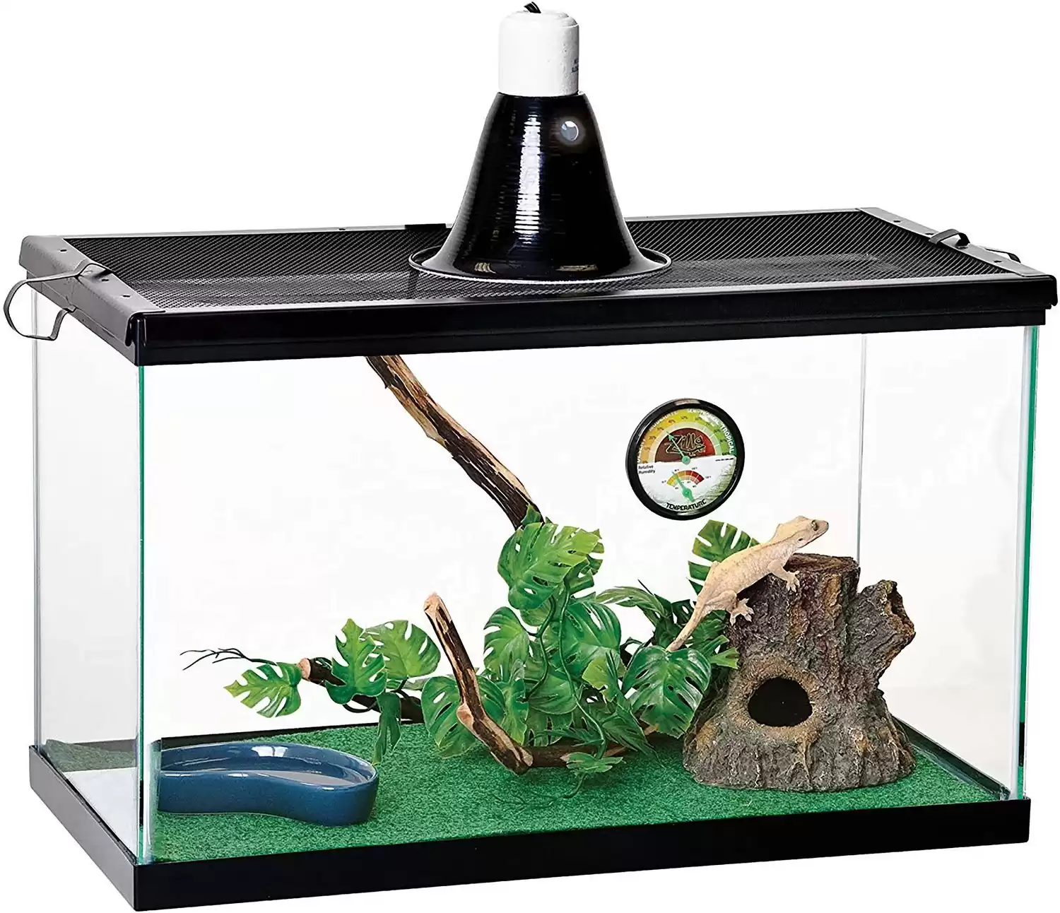 Zilla Tropical Reptile Terrarium Starter Kit with Light & Heat, 10-gal