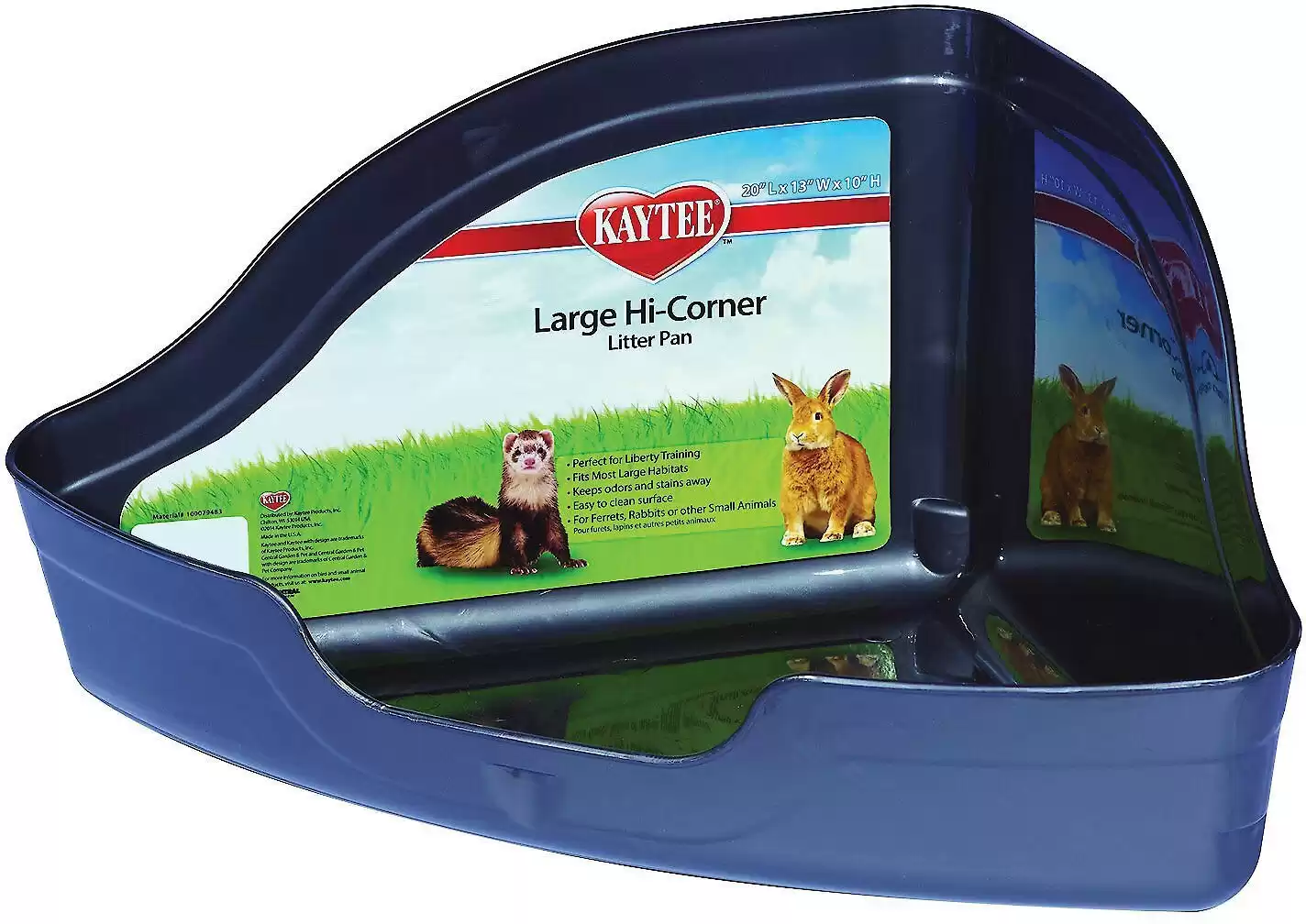 Kaytee Hi-Corner Small Animal Litter Pan