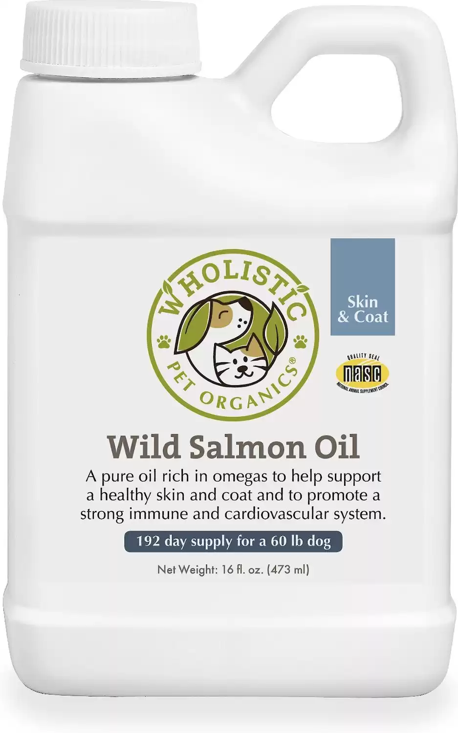Wholistic Pet Organics Wild Salmon Oil Skin & Coat Supplement