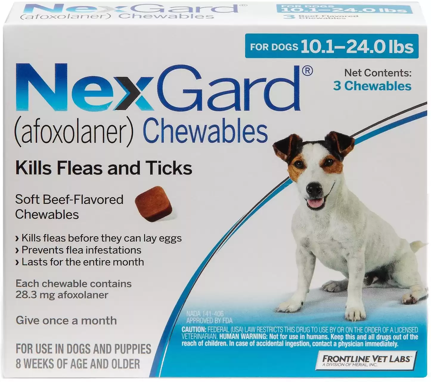 NexGard Chew for Dogs, 10.1-24 lbs