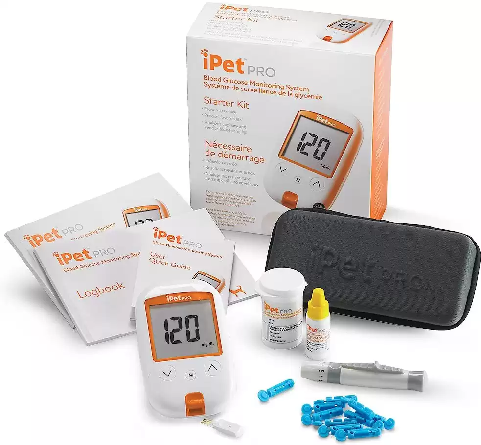 iPet PRO Blood Glucose Monitoring System Starter Kit for Dogs & Cats