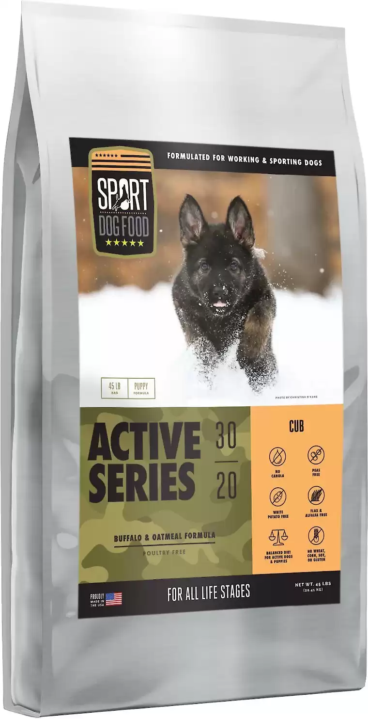 Sport Dog Food Active Series Cub Buffalo & Oatmeal