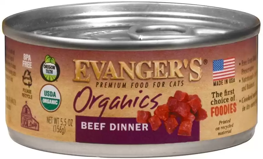 Evanger's Organics Grain-Free Canned Cat Food