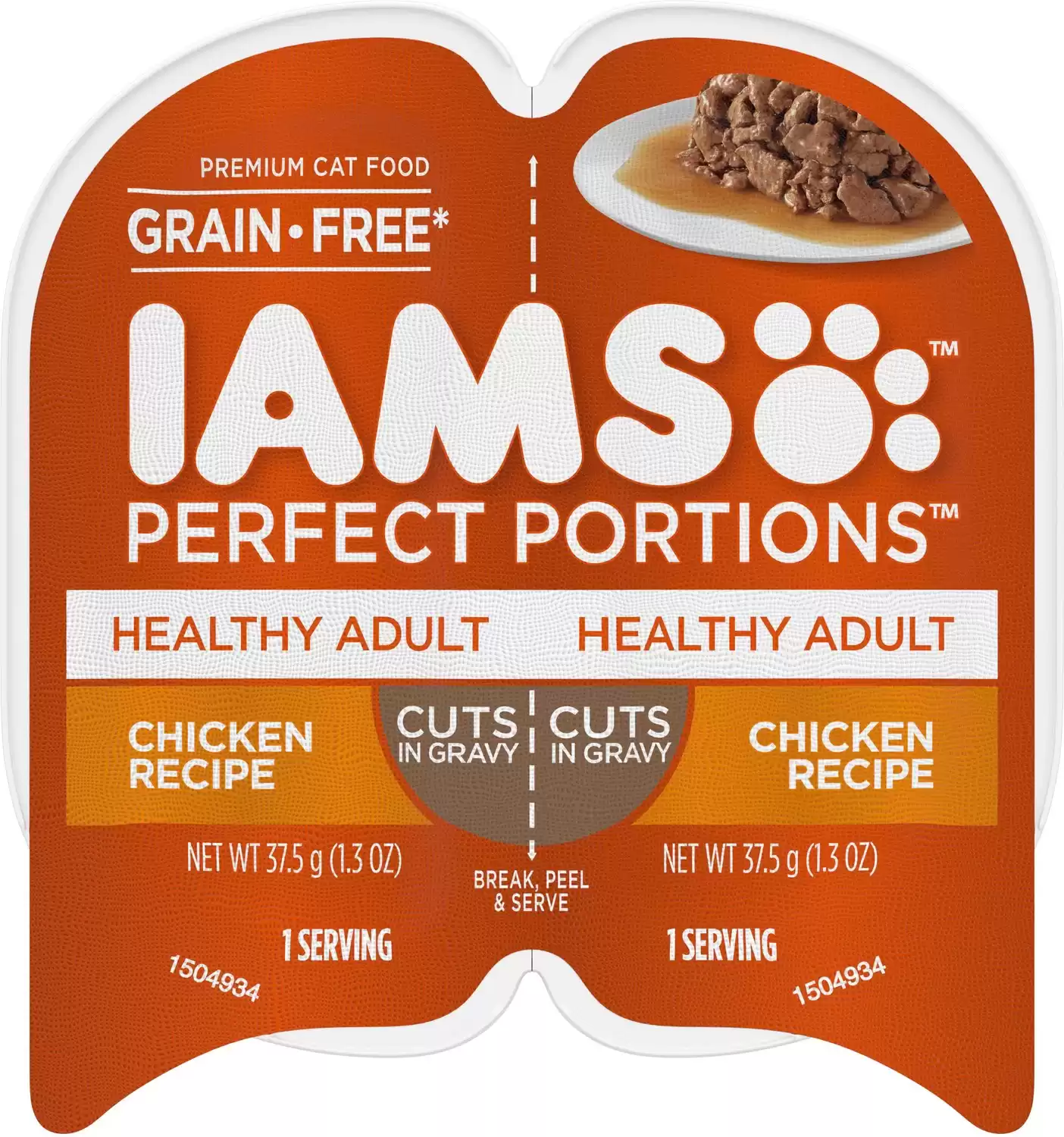 Iams Perfect Portions Healthy Adult Chicken Grain-Free Cuts in Gravy