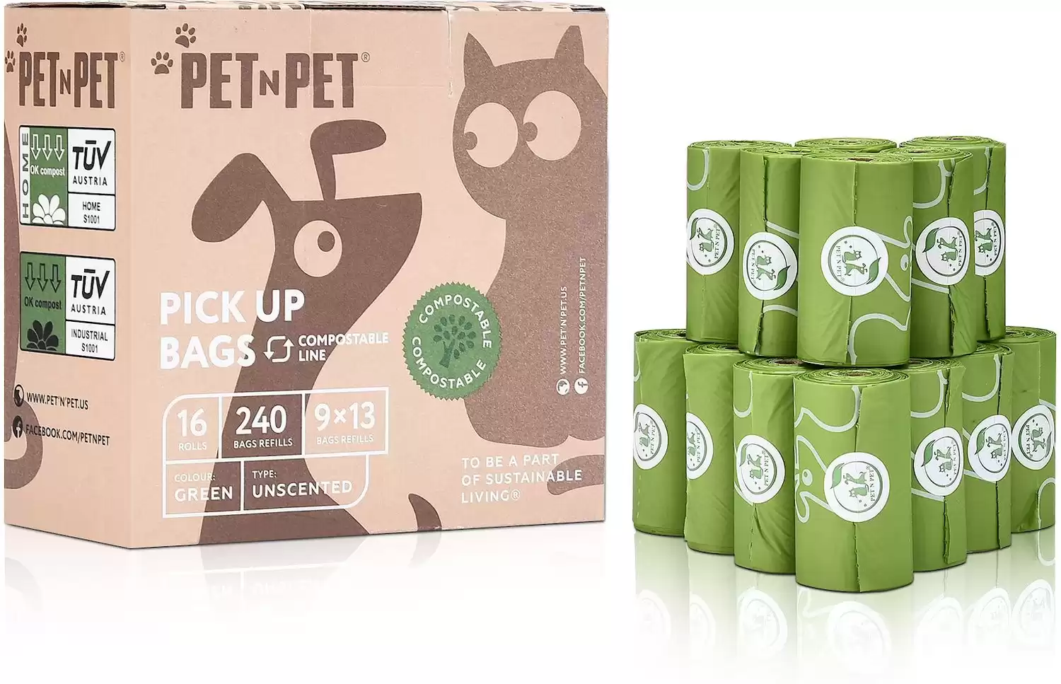 PET N PET Compostable Dog Poop Bags