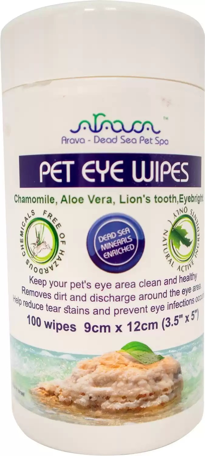 Arava Dead Sea Pet Spa Pet Eye Wipes