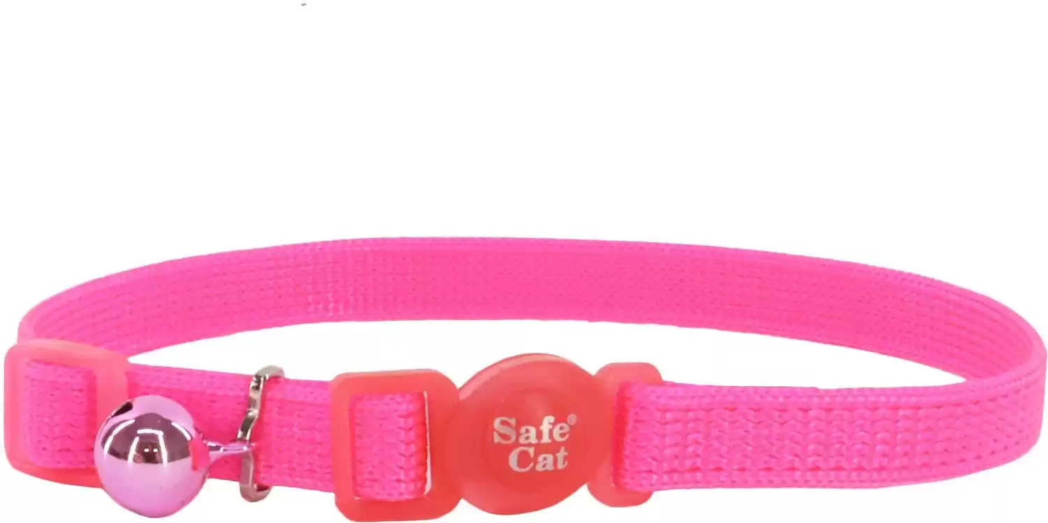 Safe Cat Snag-Proof Polyester Breakaway Cat Collar with Bell