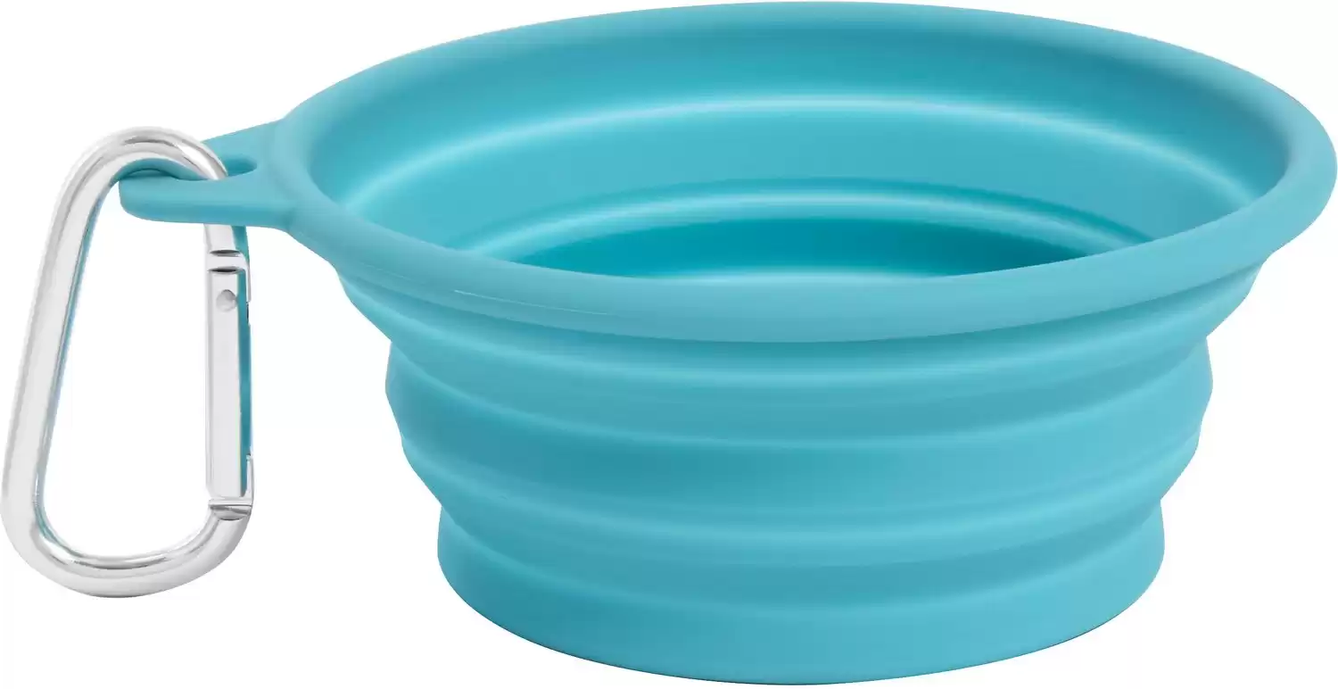 Frisco Silicone Collapsible Travel Bowl with Carabiner