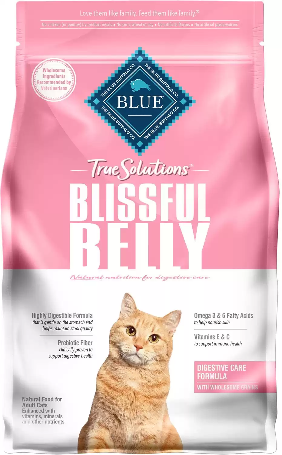 Blue Buffalo True Solutions Blissful Belly Digestive Care Formula Dry Cat Food