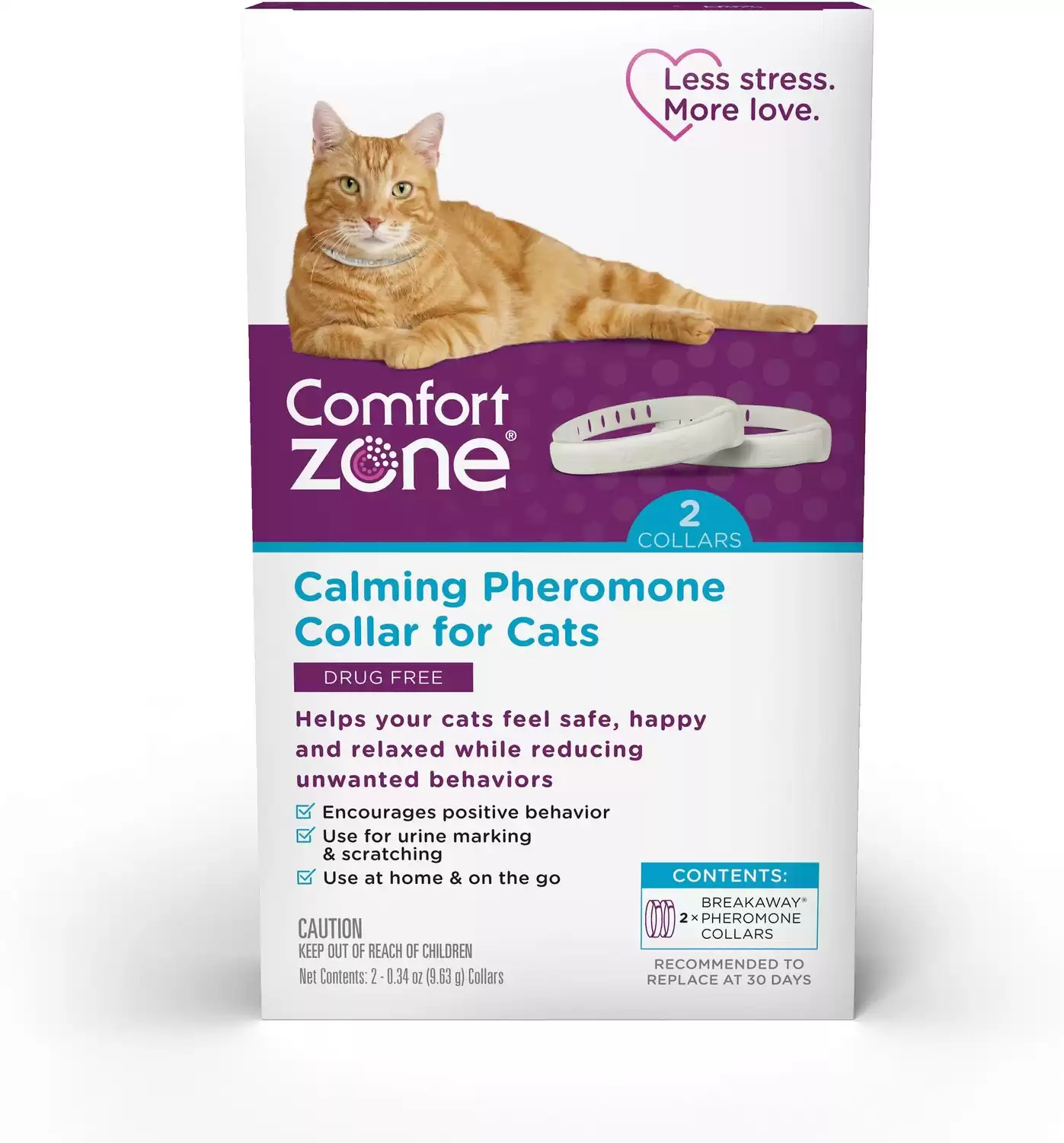 Comfort Zone On-The-Go Breakaway Calming Collar for Cats